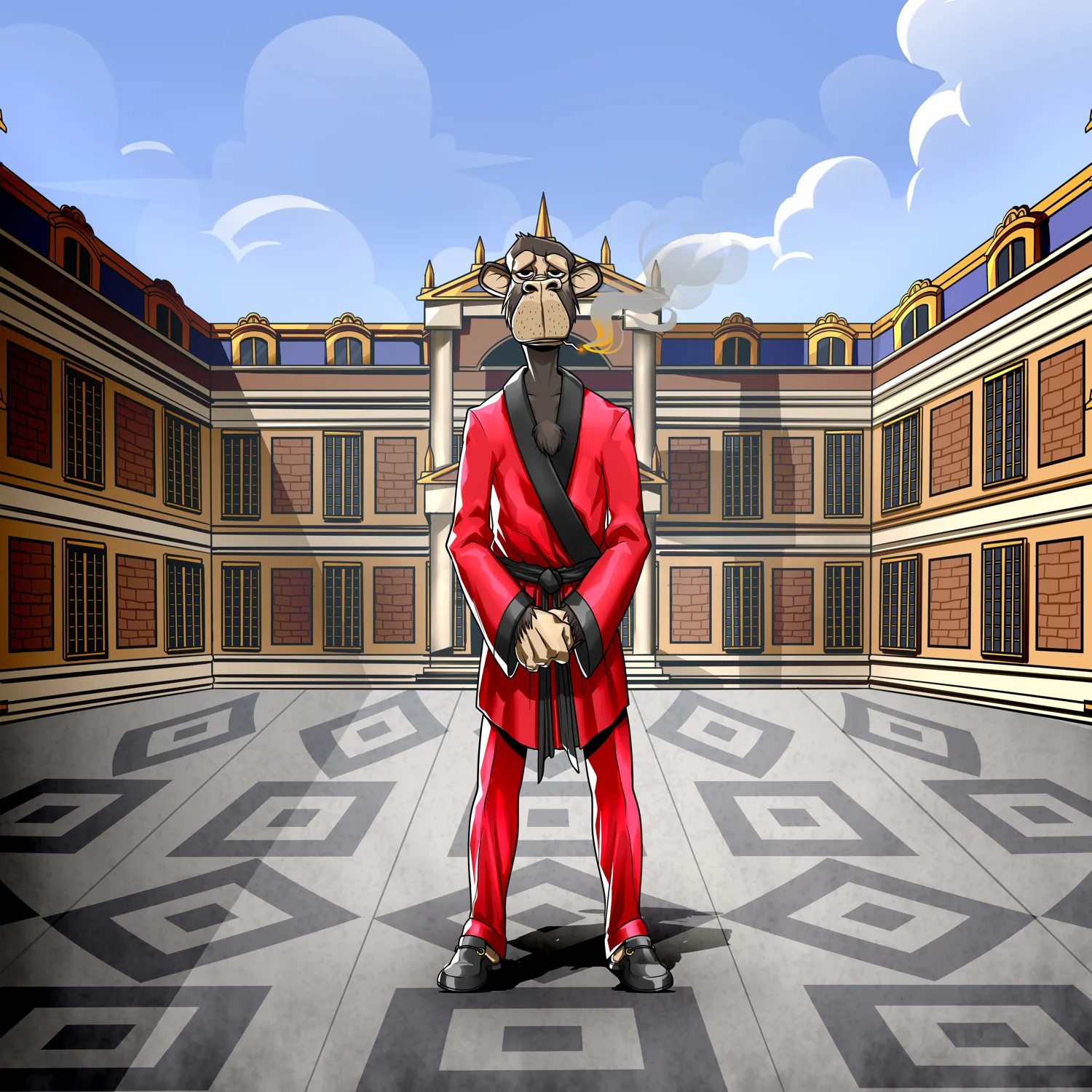 The Red Lord, hand-drawn character illustration