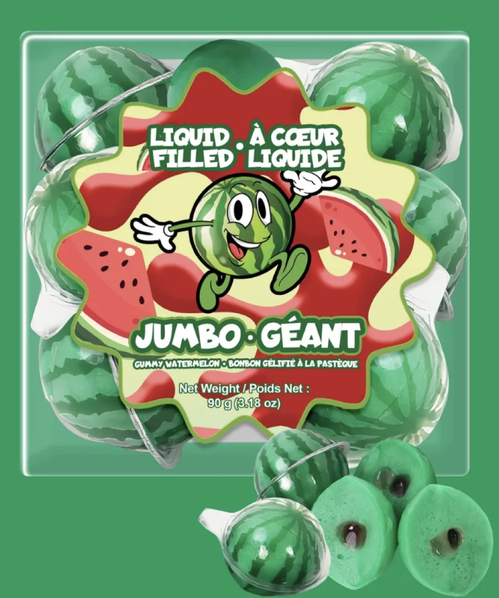 Jumbo Gummy Watermelon candy package design